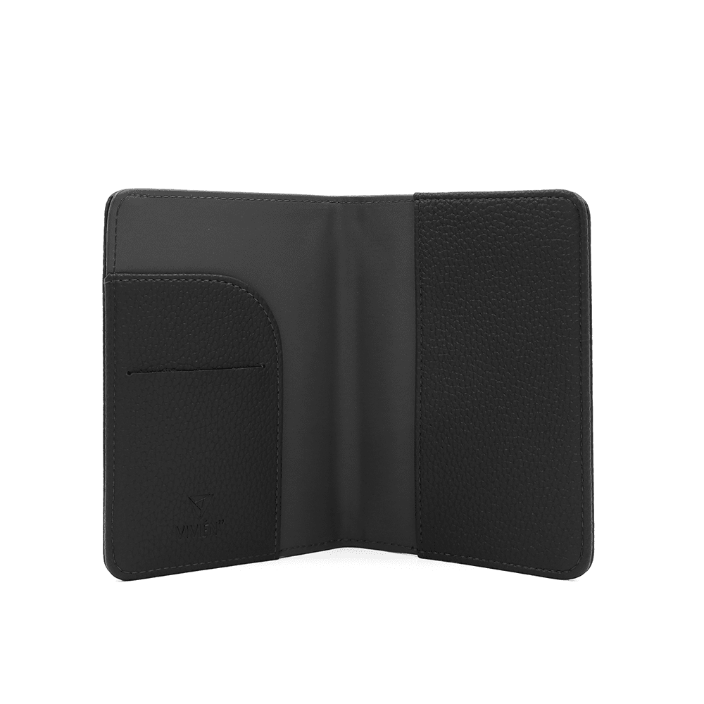 Táska útlevélhez, dokumentumokhoz és kártyákhoz - fekete