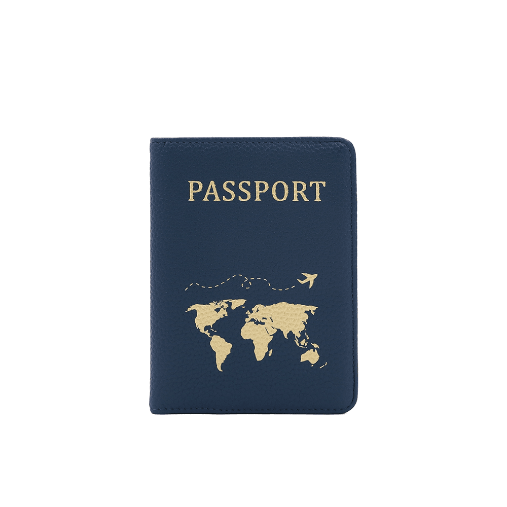 Táska útlevél, dokumentumok és kártyák számára - sötétkék