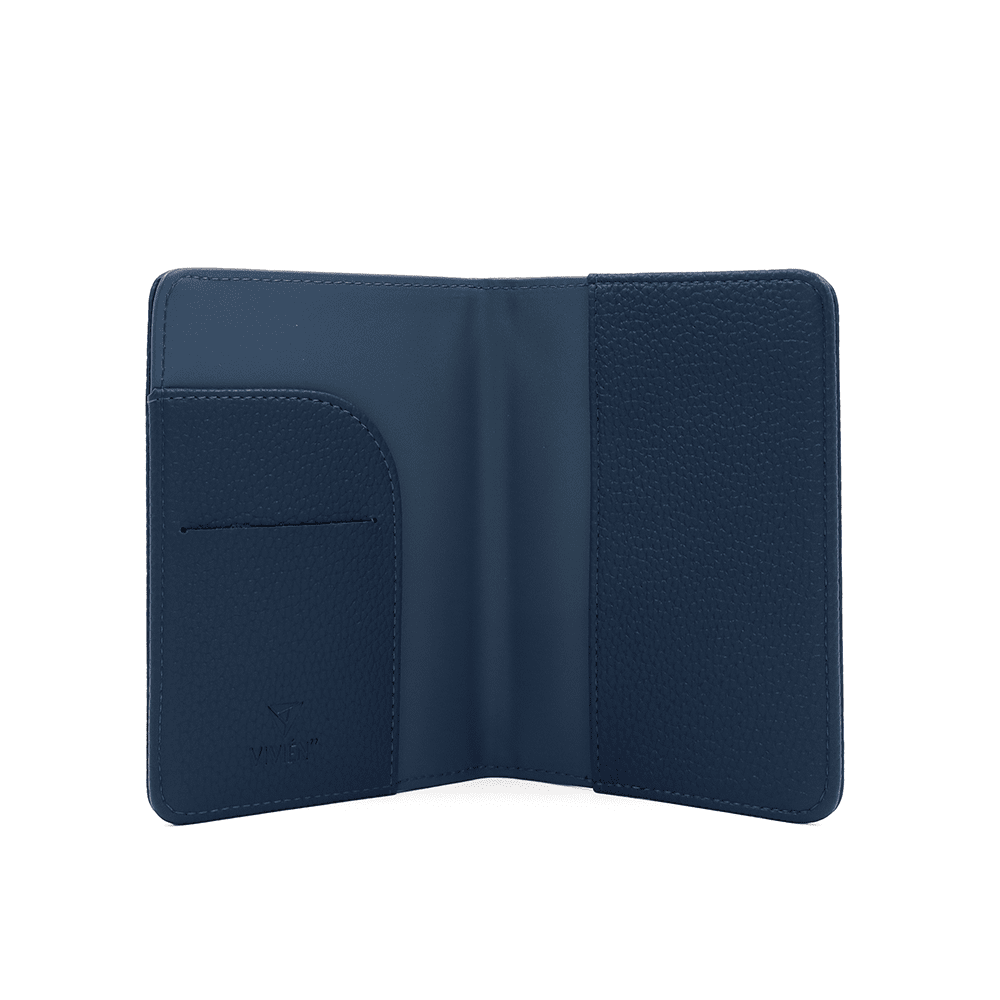 Táska útlevél, dokumentumok és kártyák számára - sötétkék