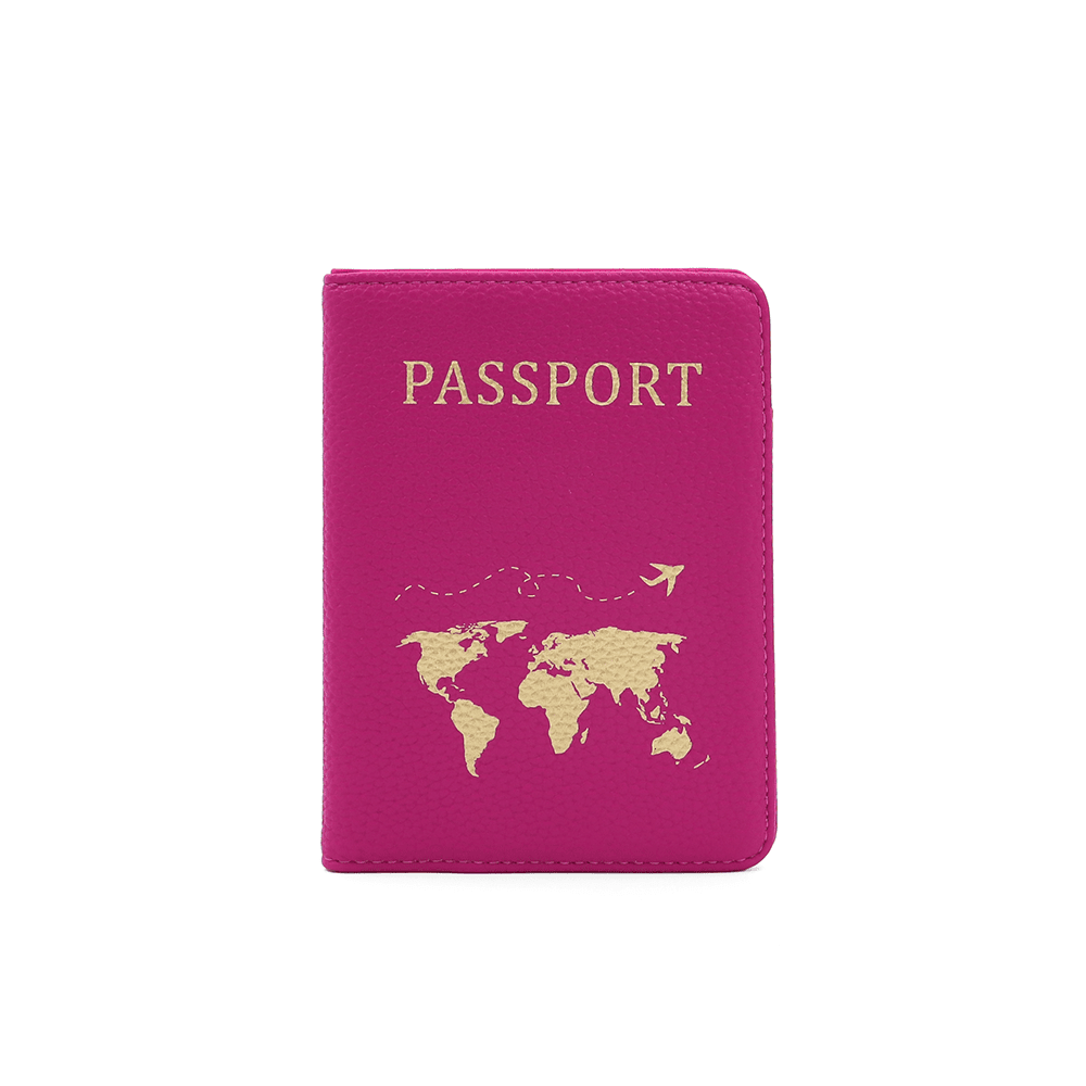 Táska útlevél, dokumentumok és kártyák számára - fukszia