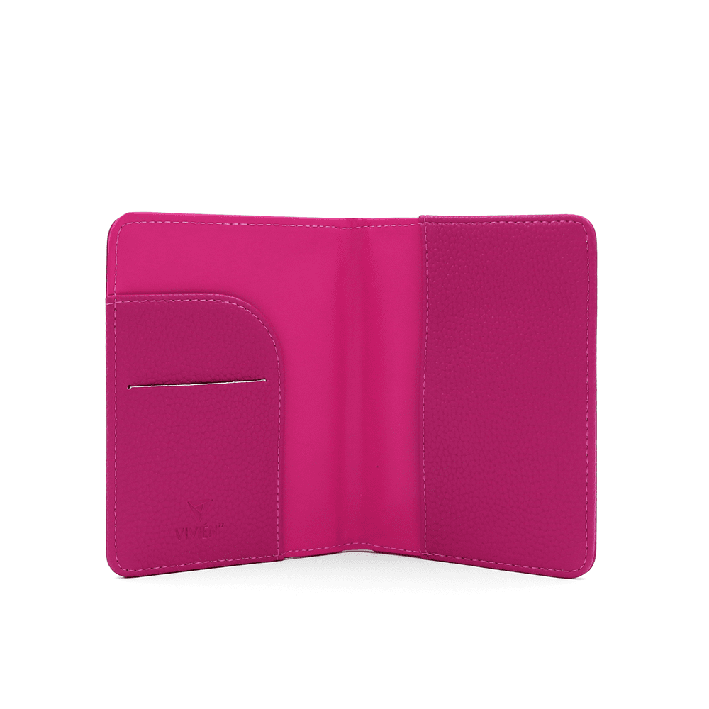 Táska útlevél, dokumentumok és kártyák számára - fukszia
