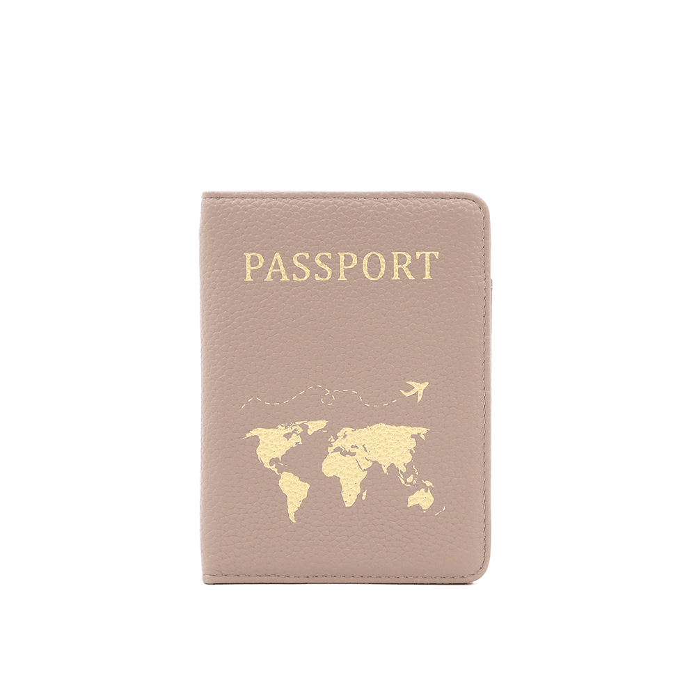 Táska útlevél, dokumentumok és kártyák számára - világosbarna