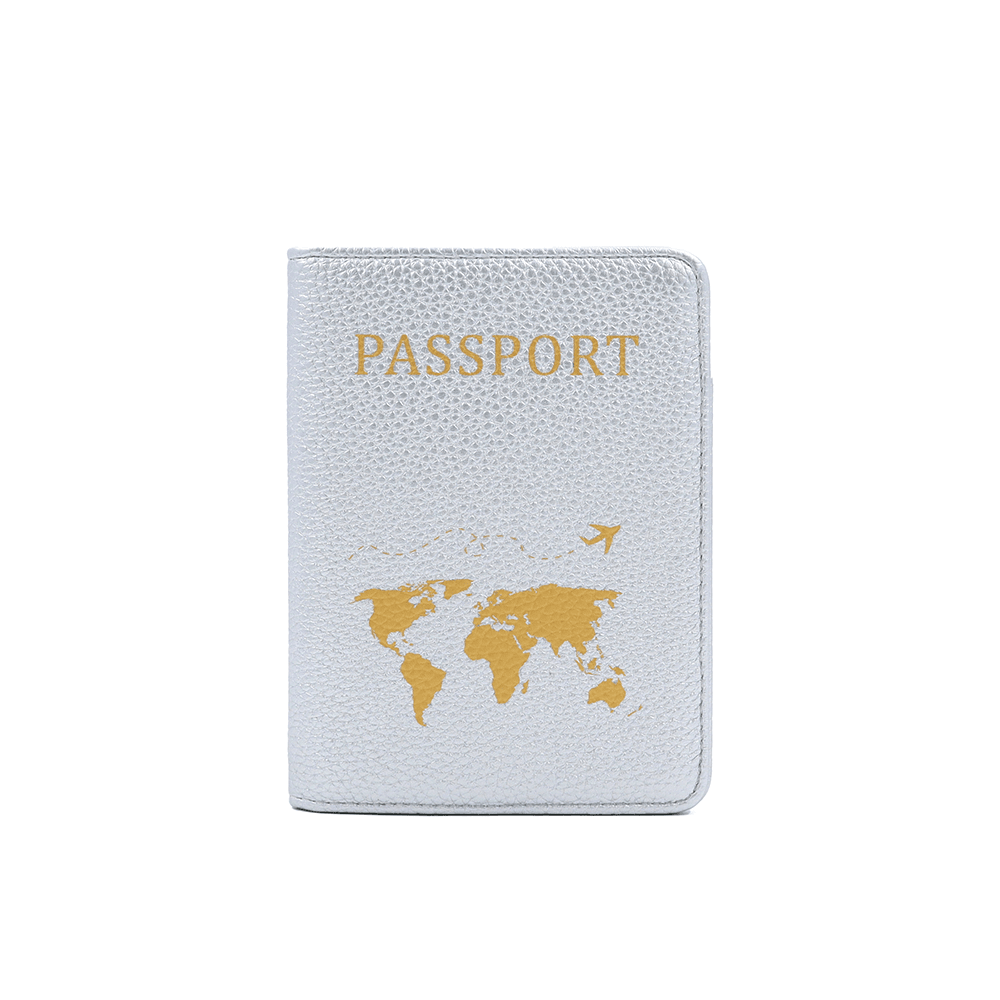 Tárca útlevélhez, dokumentumokhoz és kártyákhoz - ezüst