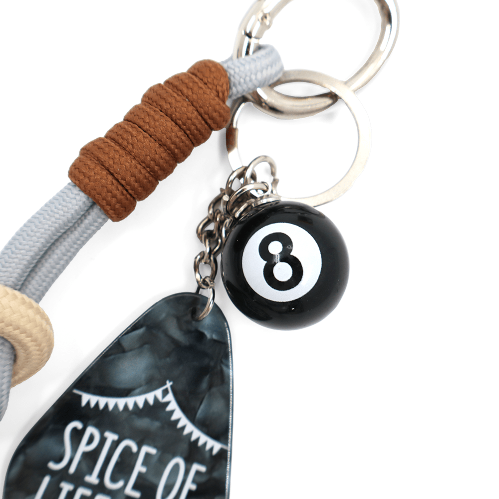 Kulcstartó nyolcas - bézs