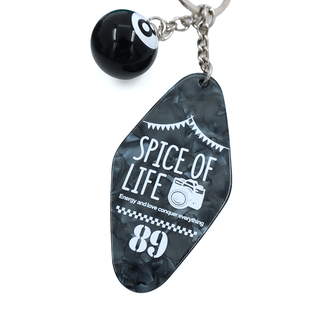 Kulcstartó nyolcas - bézs