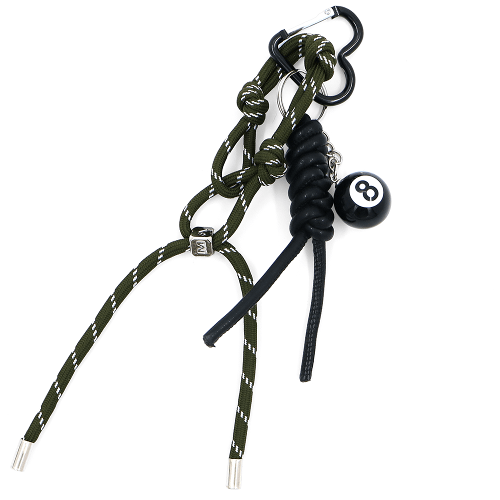 Kulcstartó nyolcas - sötétzöld