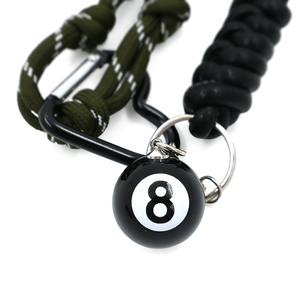 Kulcstartó nyolcas - sötétzöld