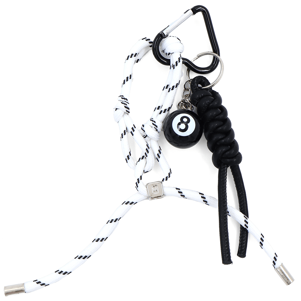 Kulcsos nyolcas - fehér/fekete