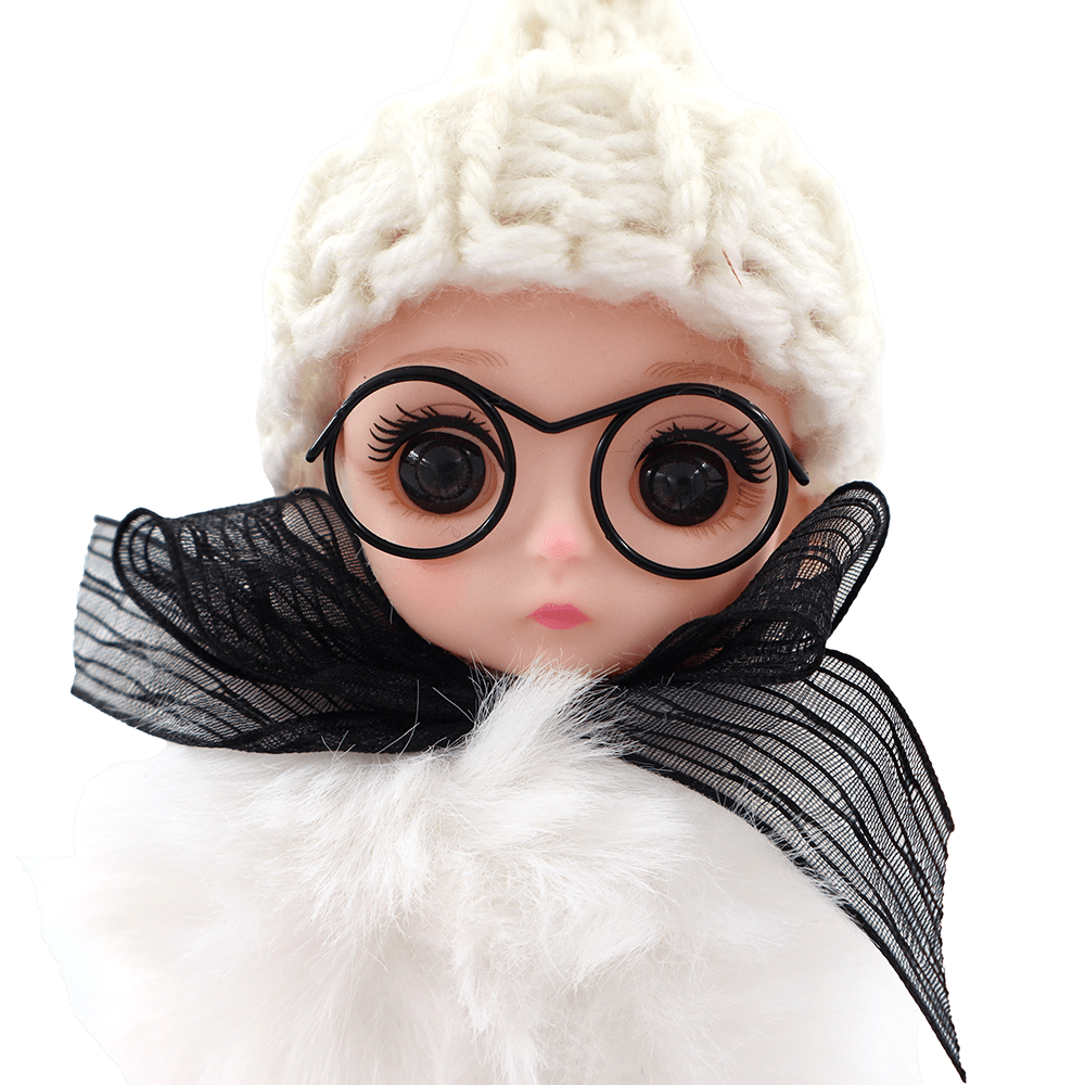 Kulcstartó baba - fehér