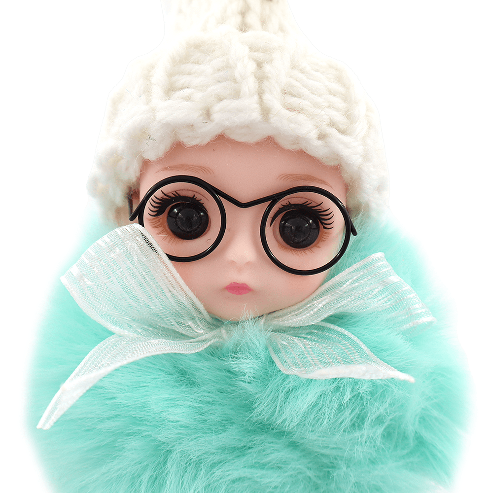 Kulcstartó baba - mentazöld