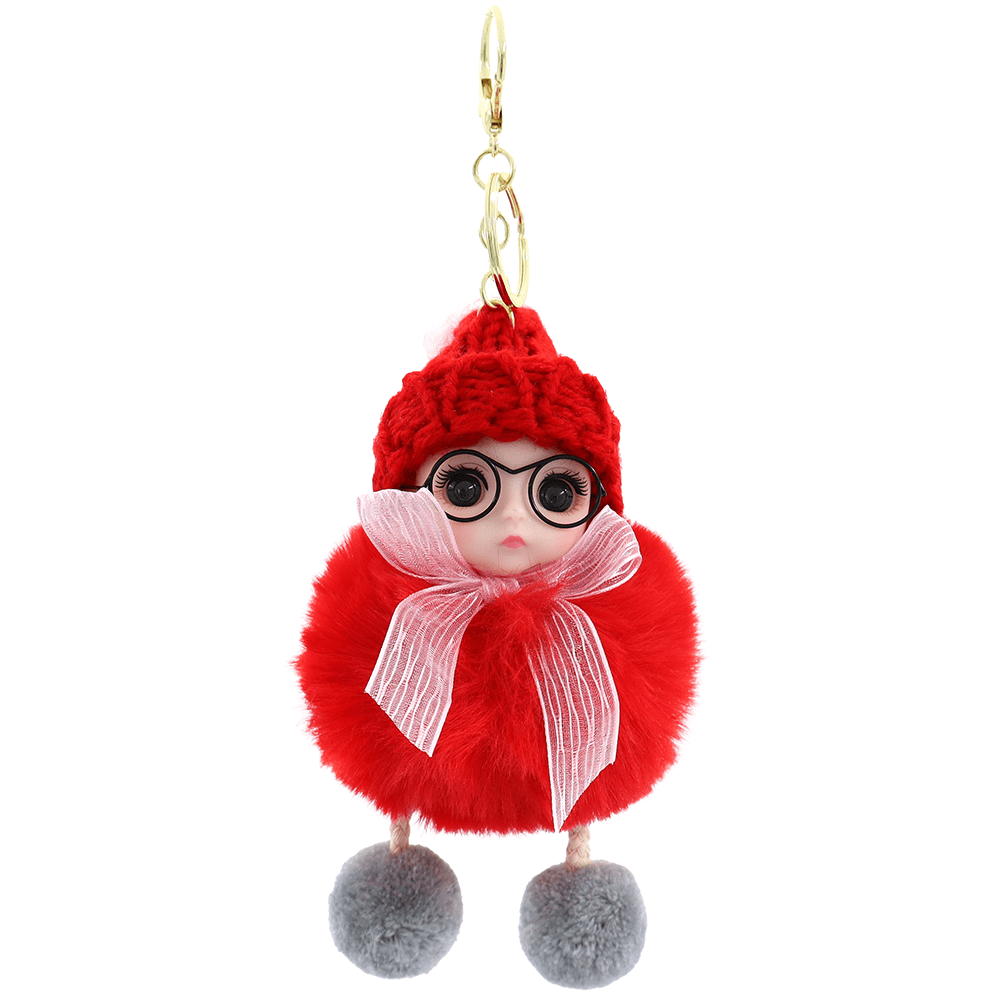Kulcstartó baba - piros