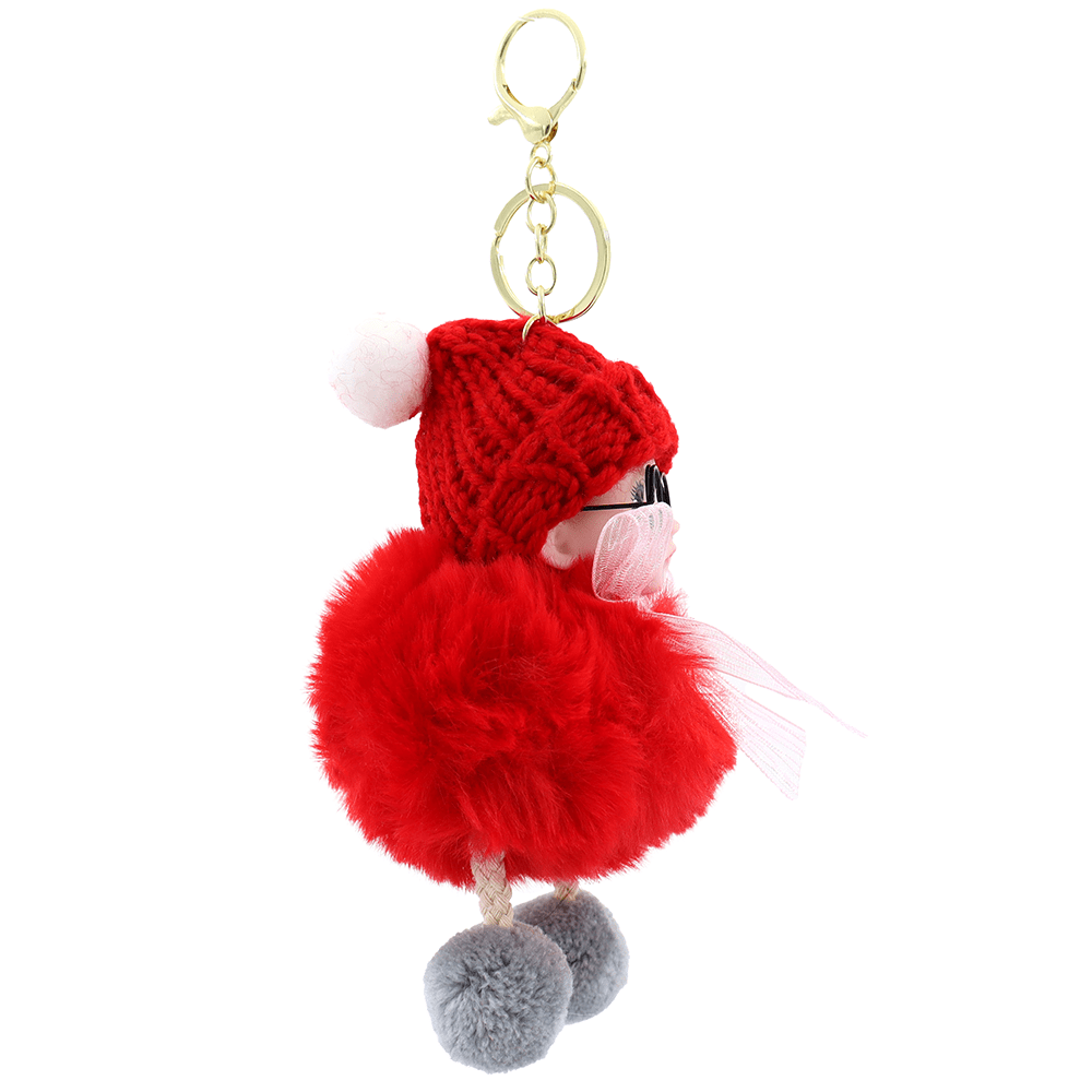 Kulcstartó baba - piros