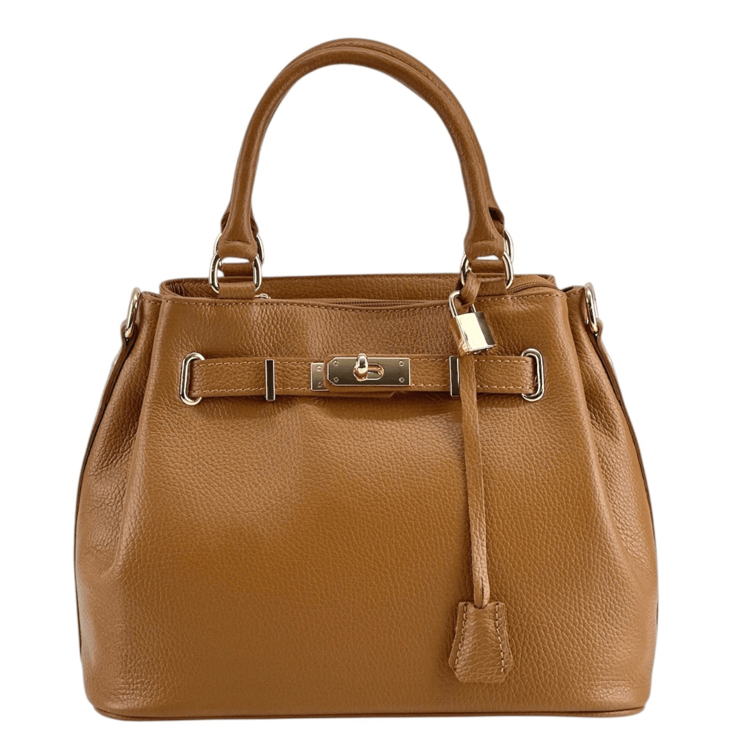 Alira természetes bőr női táska - cserépbarna