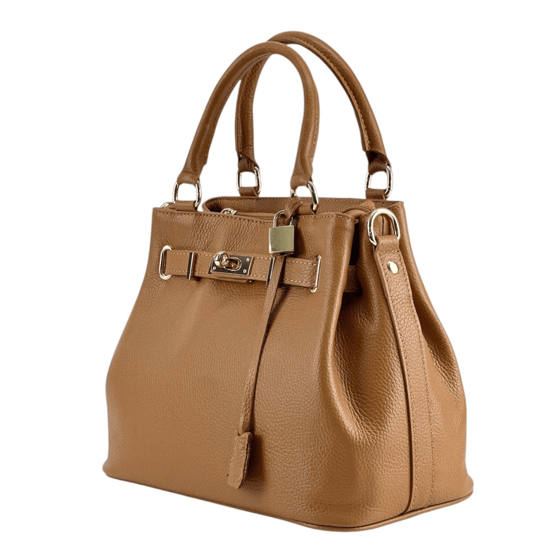 Alira természetes bőr női táska - cserépbarna