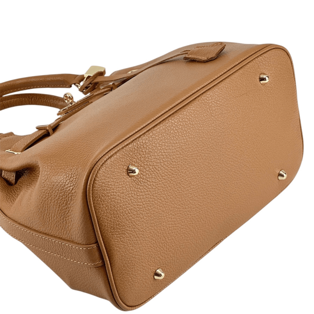 Alira természetes bőr női táska - cserépbarna