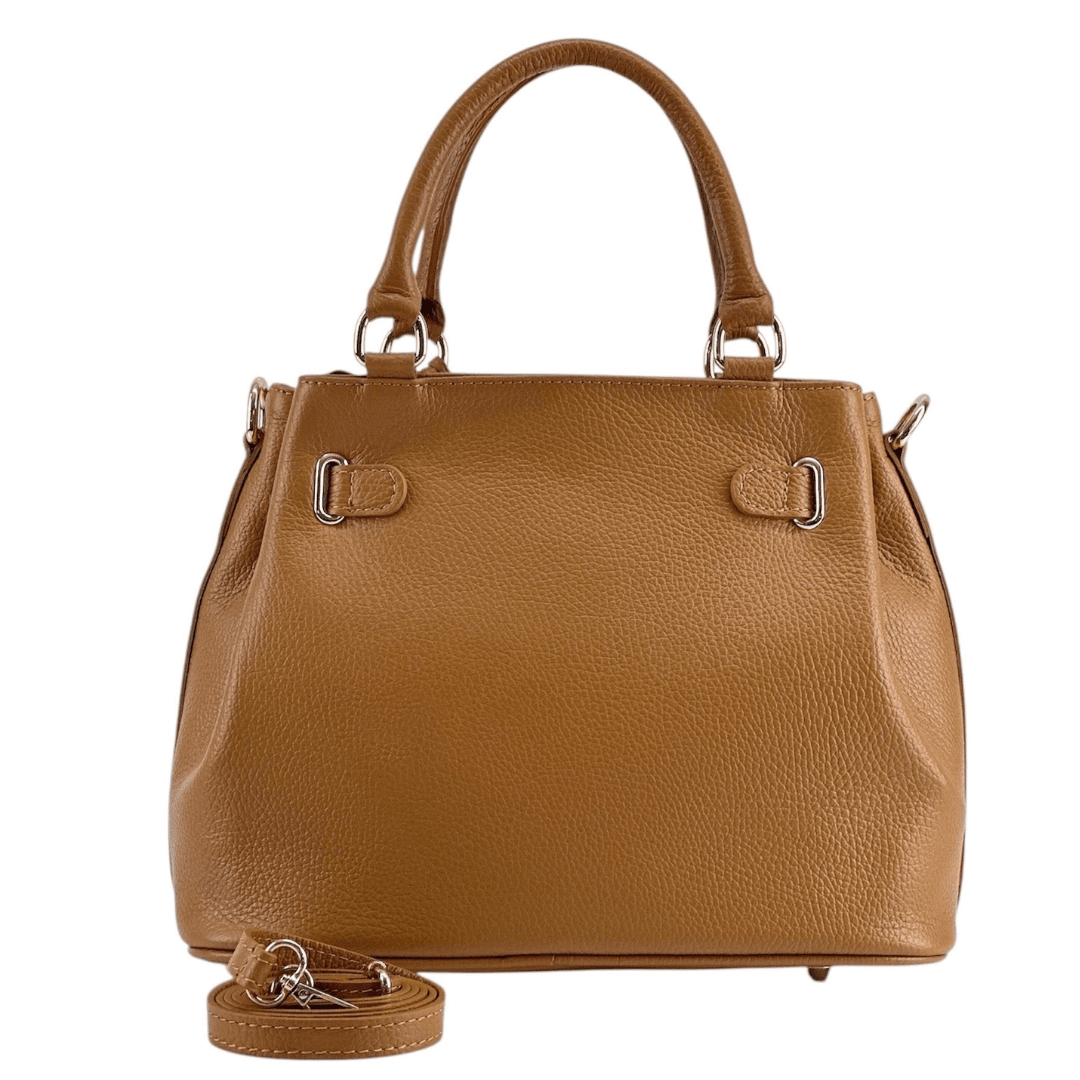 Alira természetes bőr női táska - cserépbarna