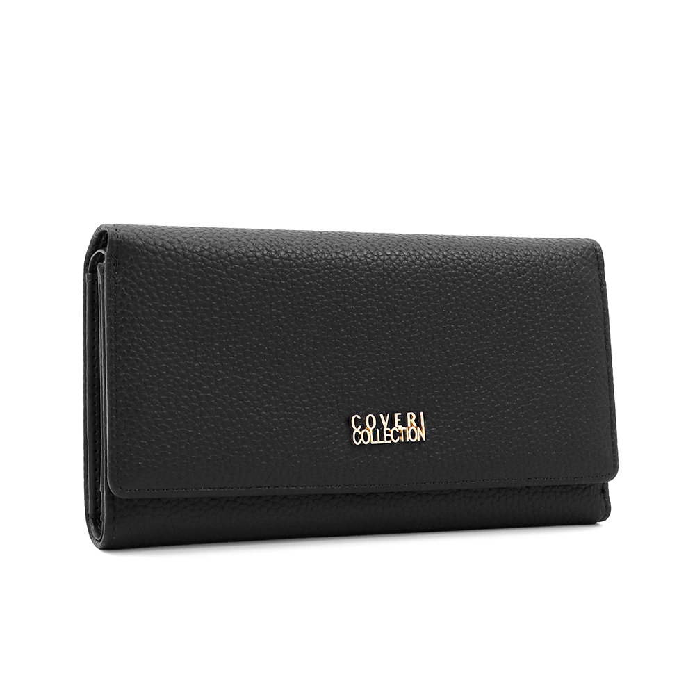 Nagy méretű női pénztárca – fekete