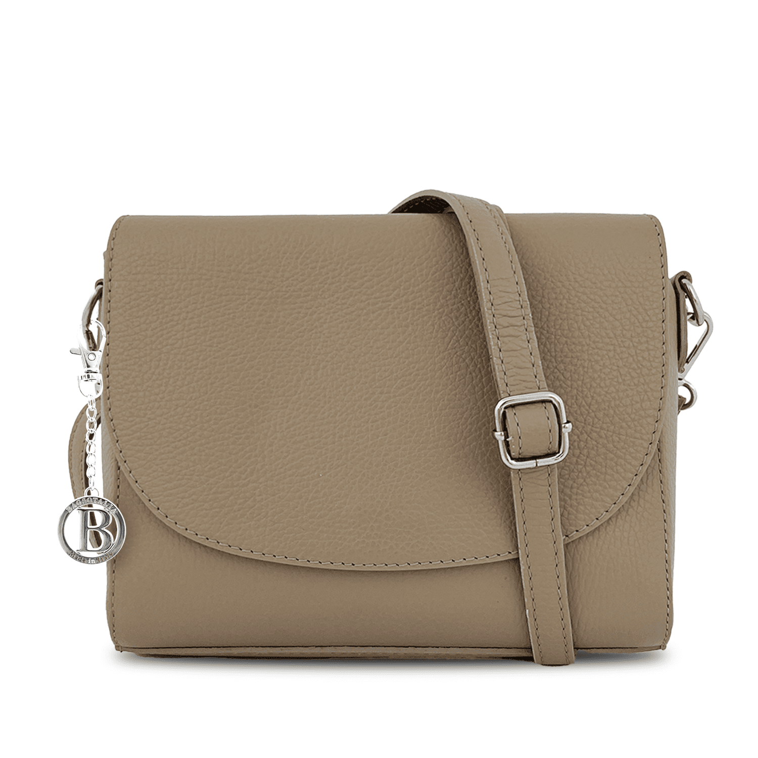 Válltáska természetes bőrből Milana - világosbarna