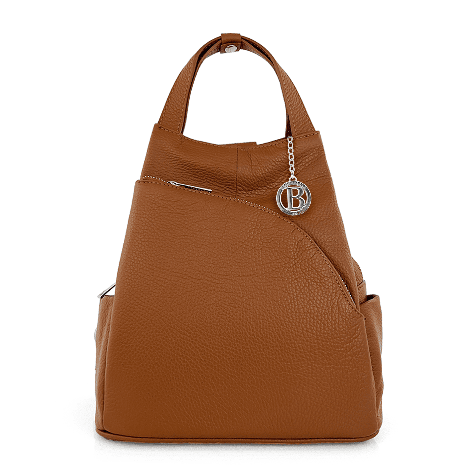 Lara természetes bőr hátizsák - cserépbarna