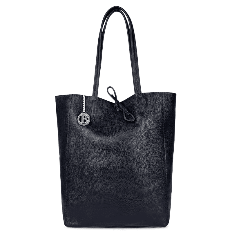 Táska típusú táska természetes bőr Sienna - sötétkék