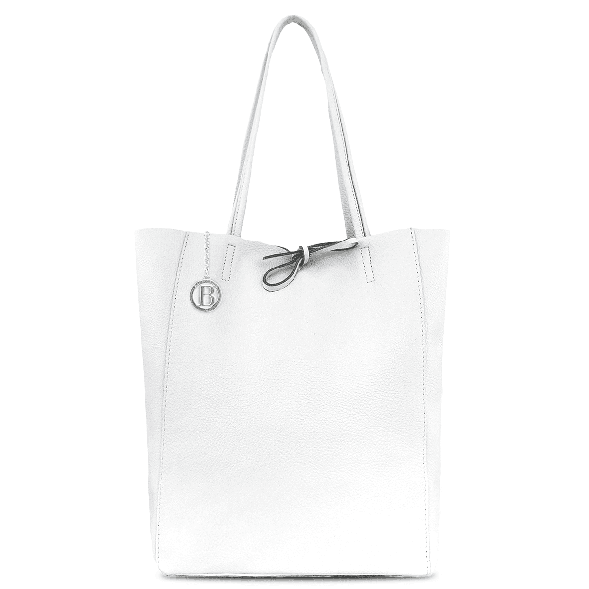 Táska típusú táska természetes bőr Sienna - fehér