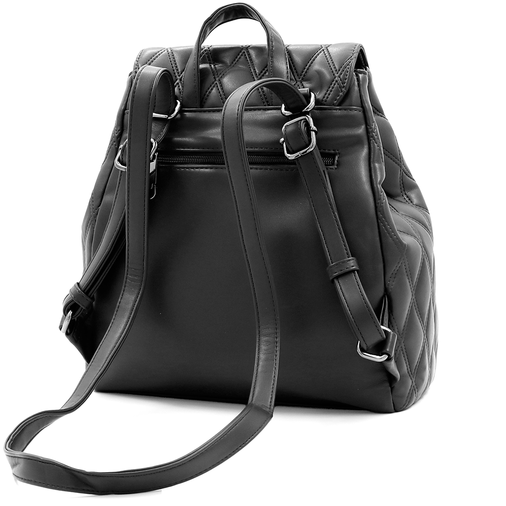 2 az 1-ben - Kapitonált hátizsák és táska Dariya - fekete