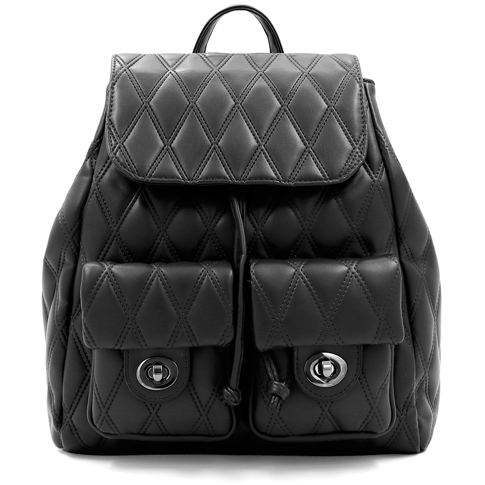 2 az 1-ben - Kapitonált hátizsák és táska Dariya - fekete