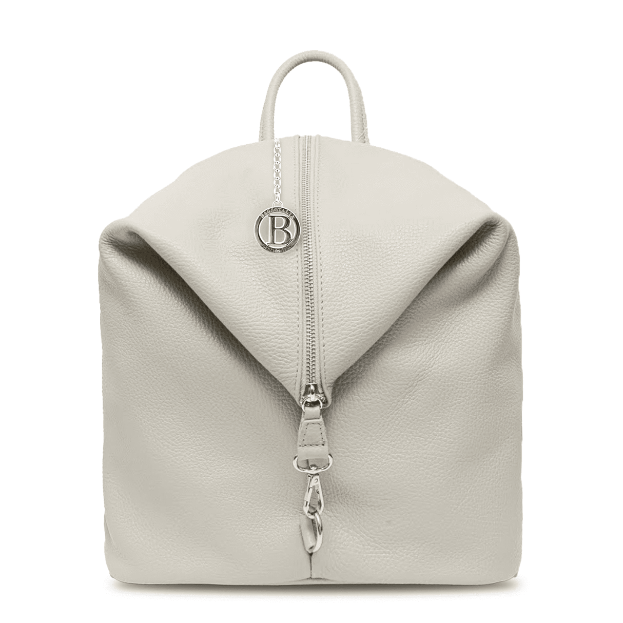 Női hátizsák természetes bőrből Evianna - bézs