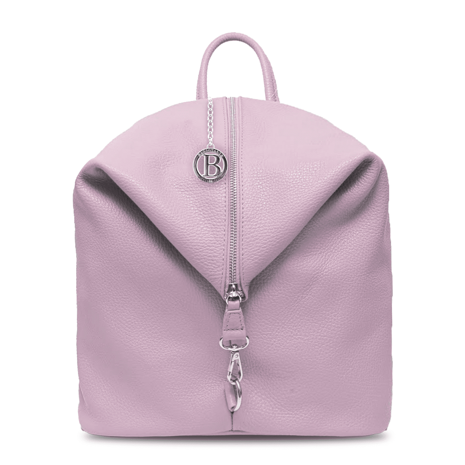 Női hátizsák természetes bőrből Evianna - levendula