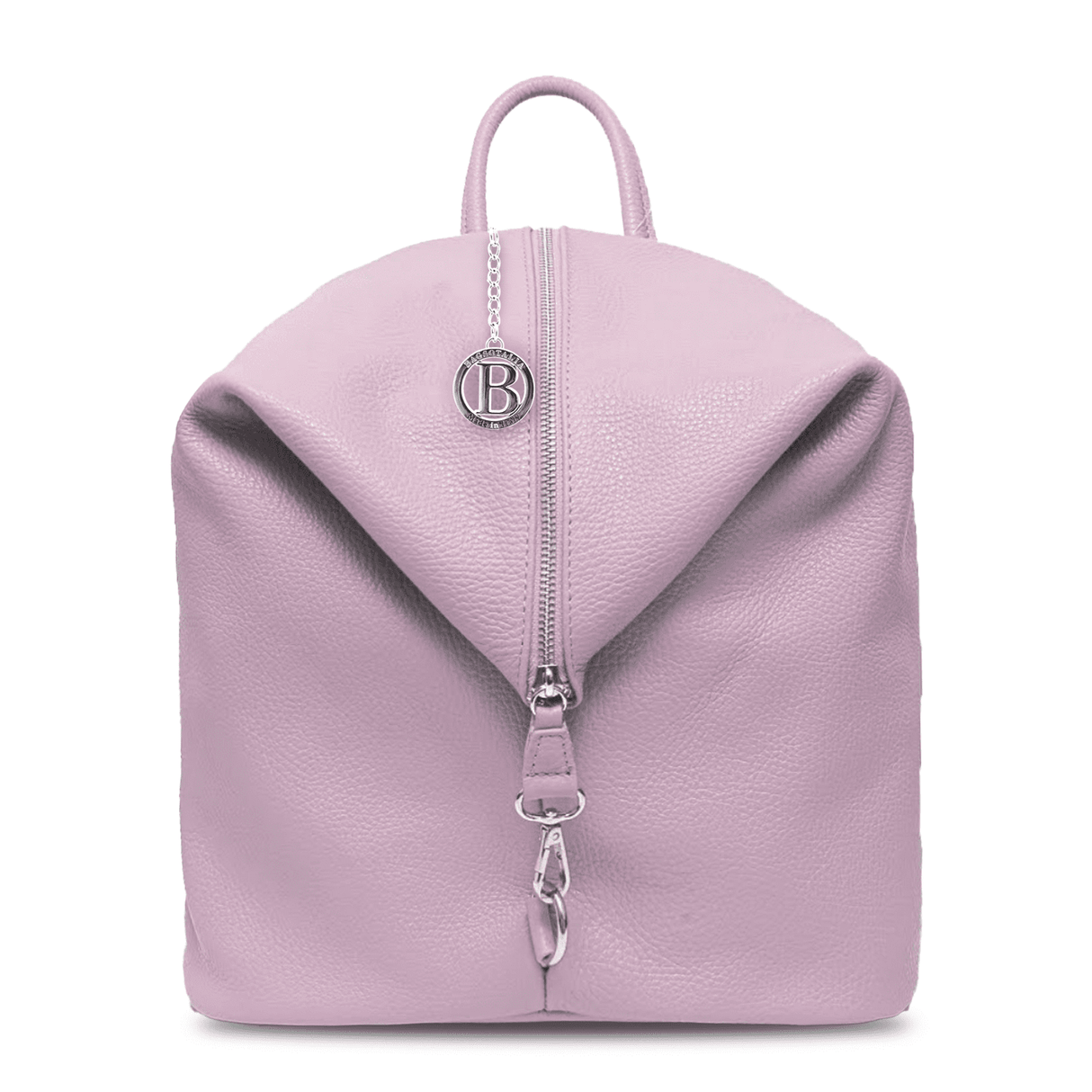 Női hátizsák természetes bőrből Evianna - levendula