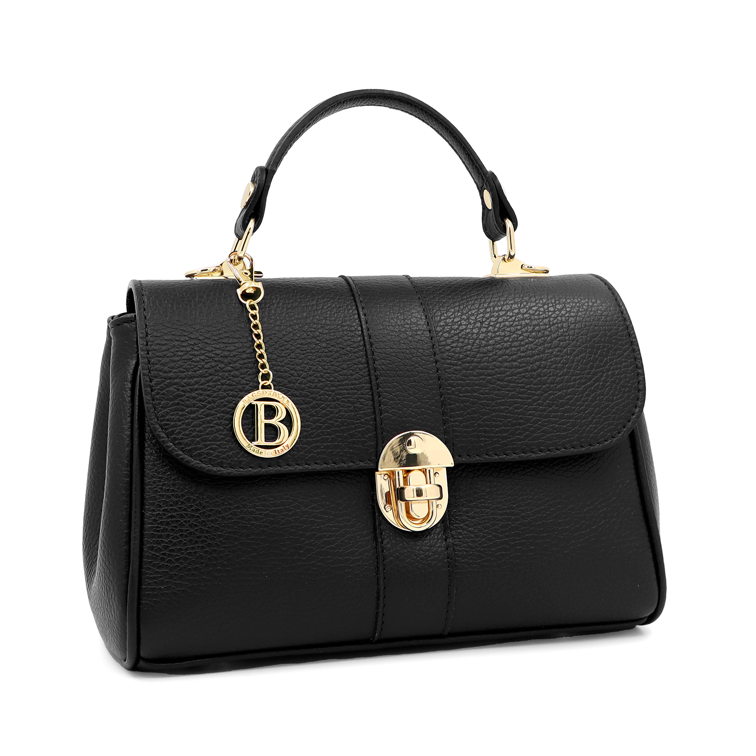 Női táska természetes bőrből Miriam - bordó