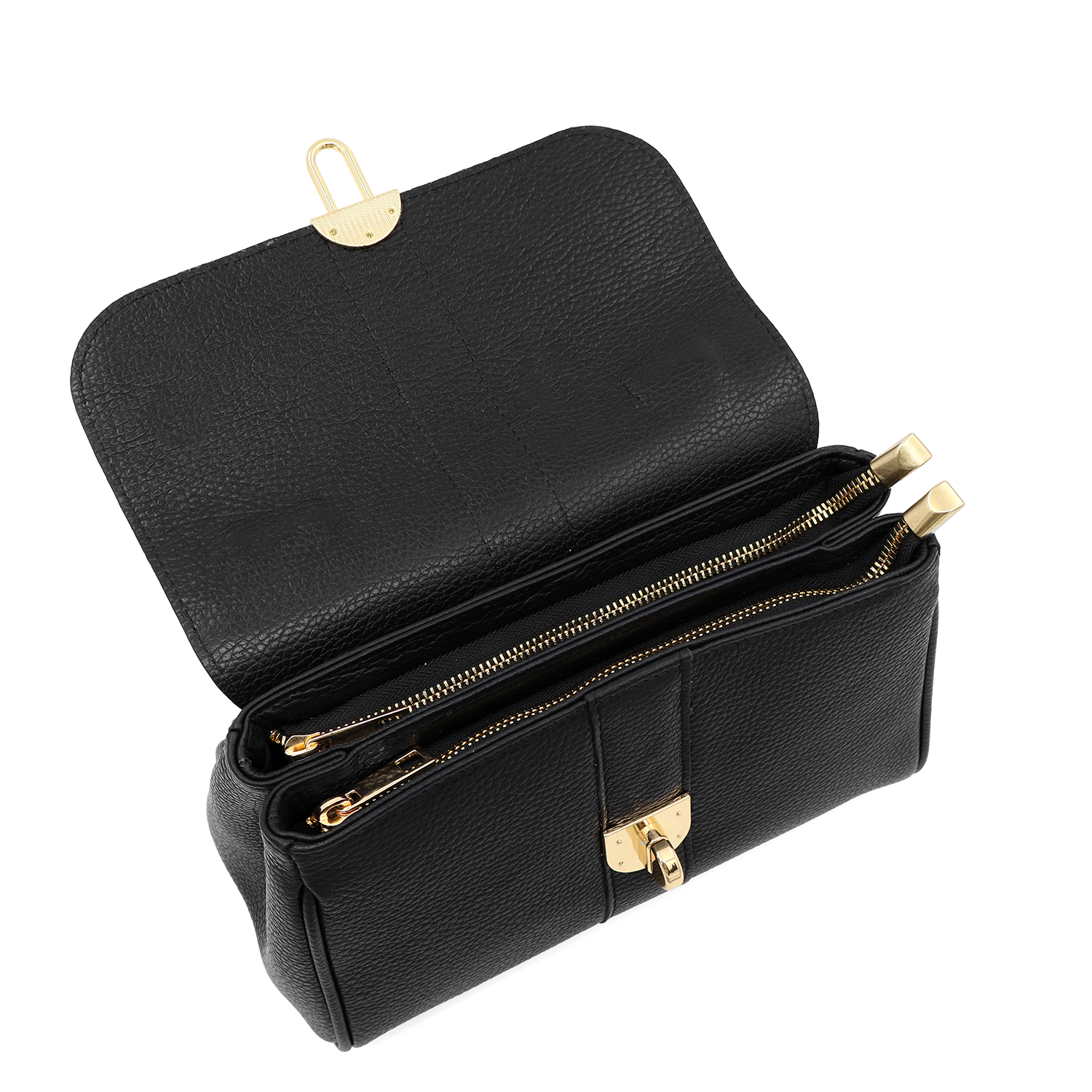 Női táska természetes bőrből Miriam - kék