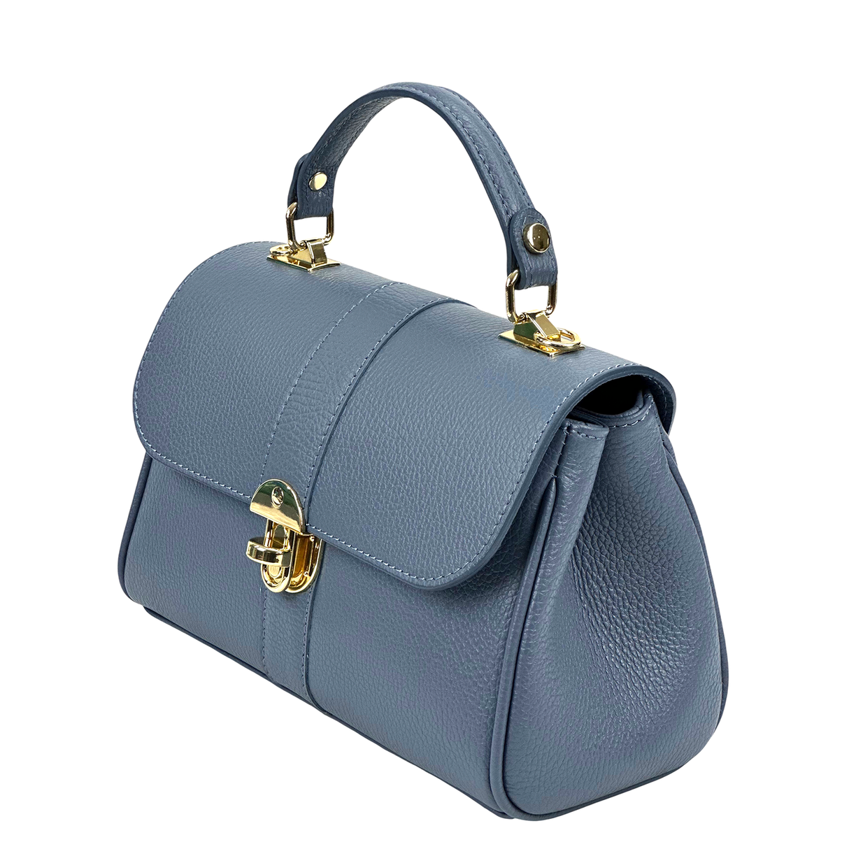 Női táska természetes bőrből Miriam - kék