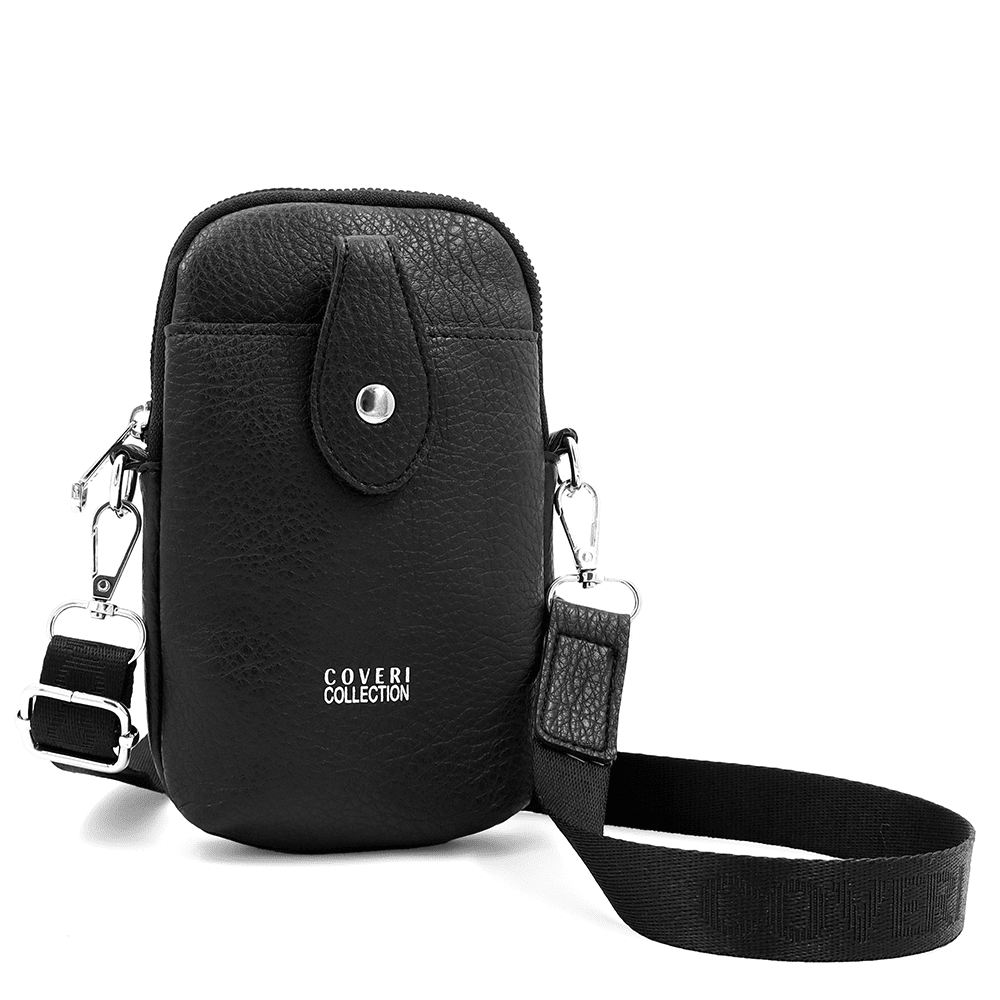 Telefonos táska - fekete