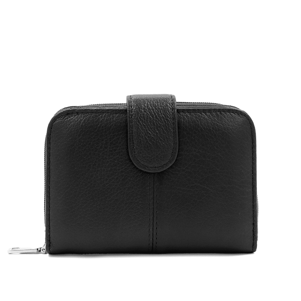 Női kompakt pénztárca - fekete