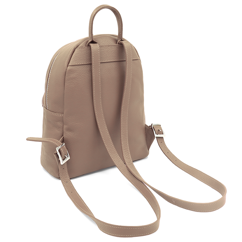 Neda természetes bőr hátizsák – rózsaszín hamu