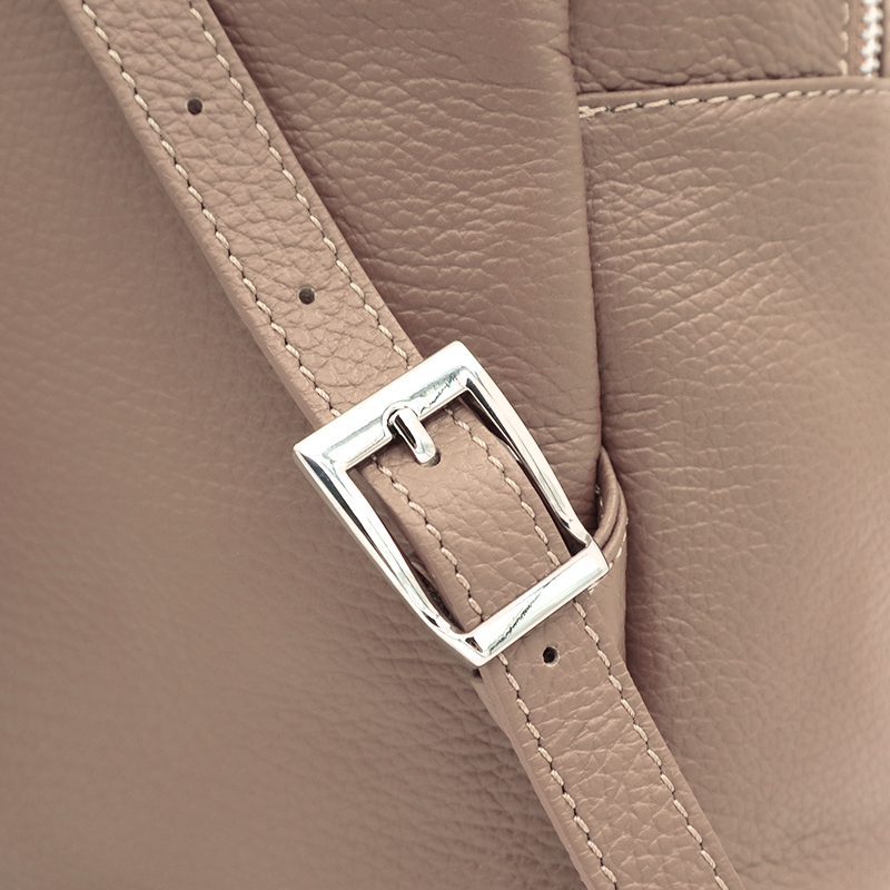 Neda természetes bőr hátizsák – rózsaszín hamu