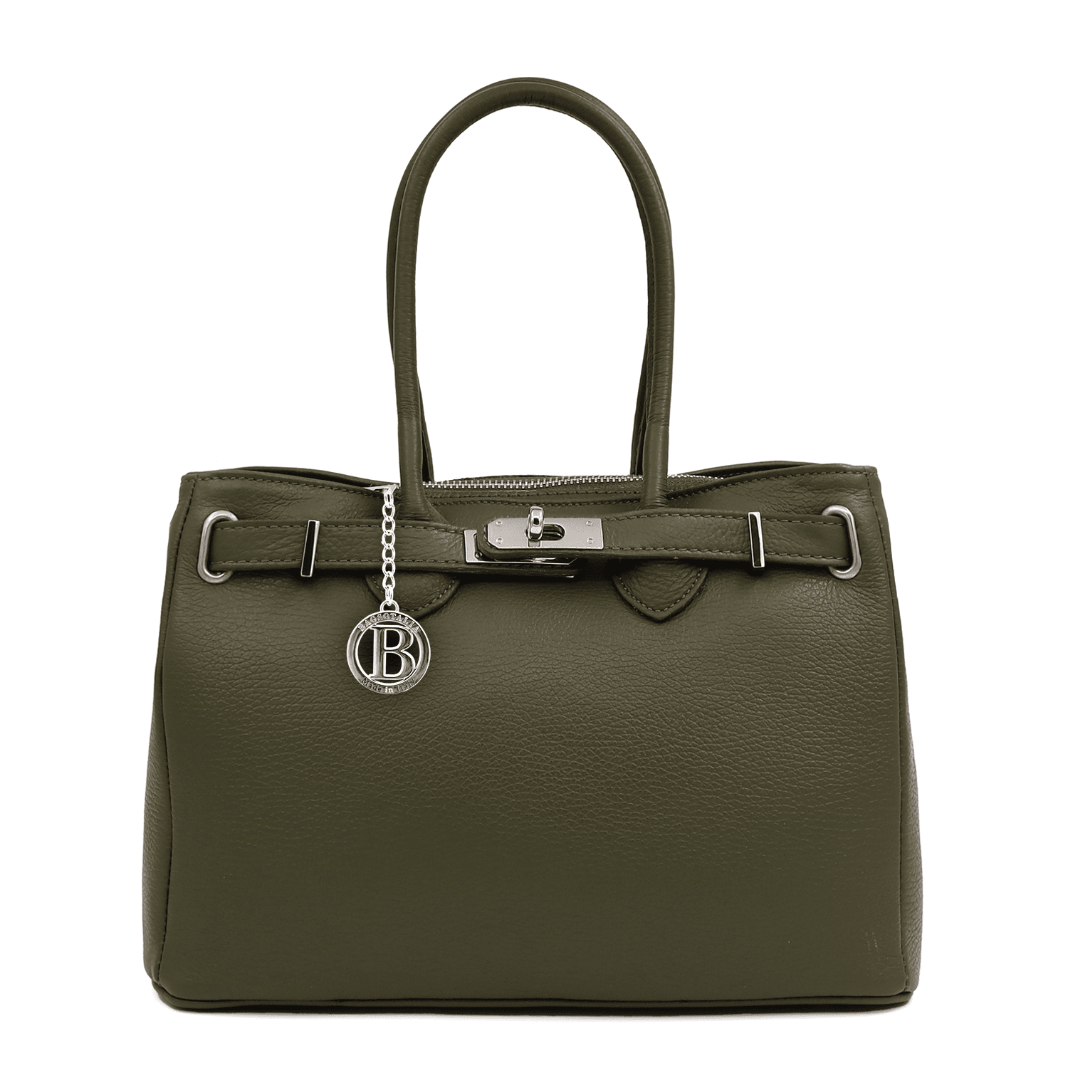 Luxus táska természetes bőrből Vivian - zöld