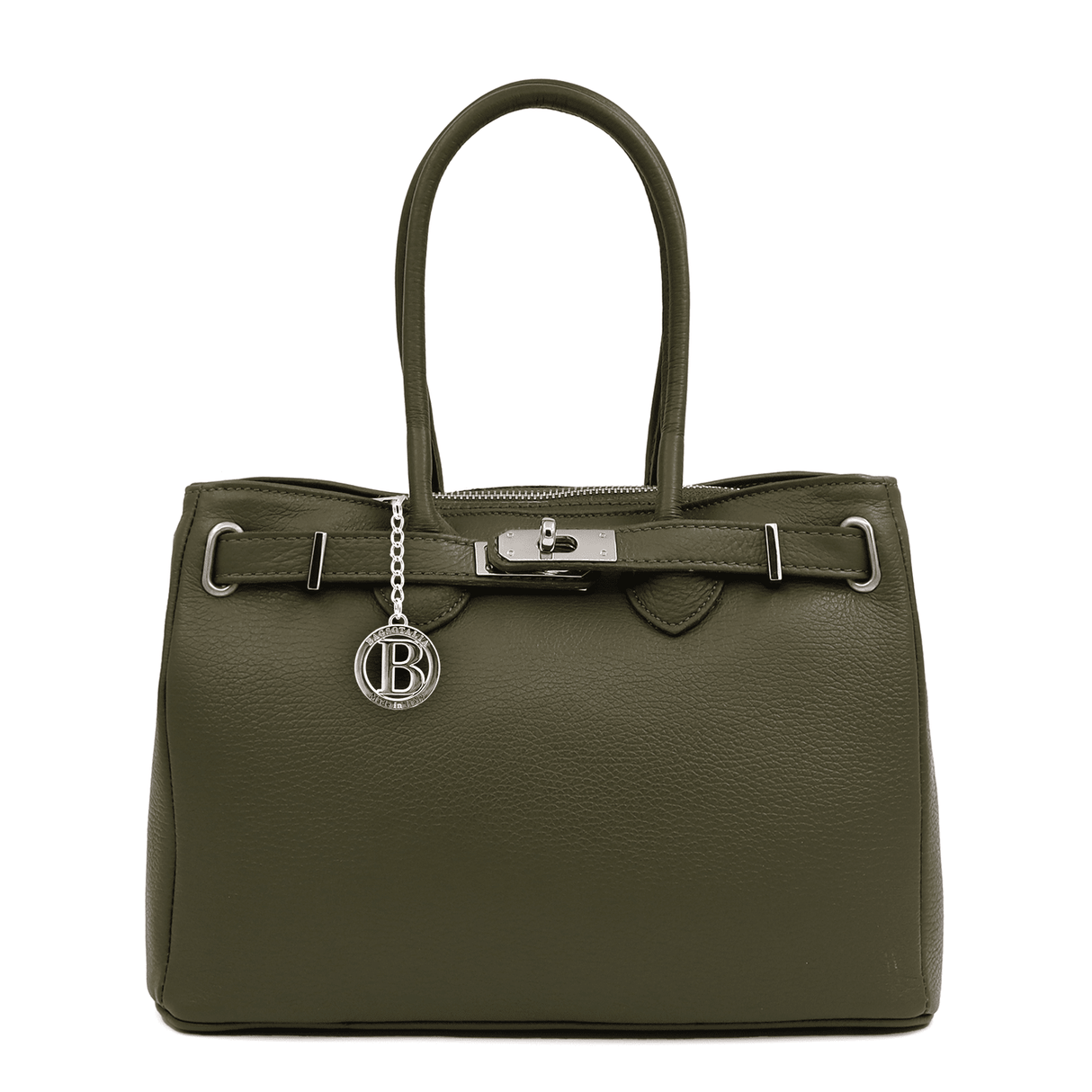 Luxus táska természetes bőrből Vivian - zöld