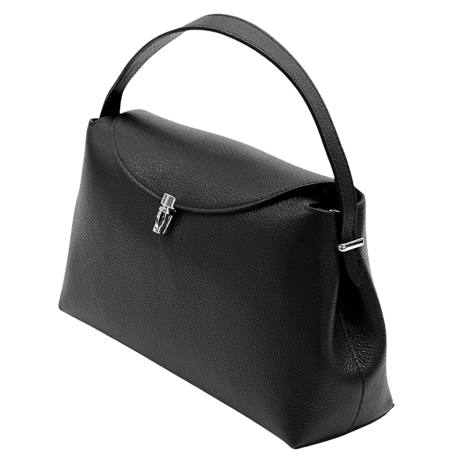 Természetes bőr női táska – fekete