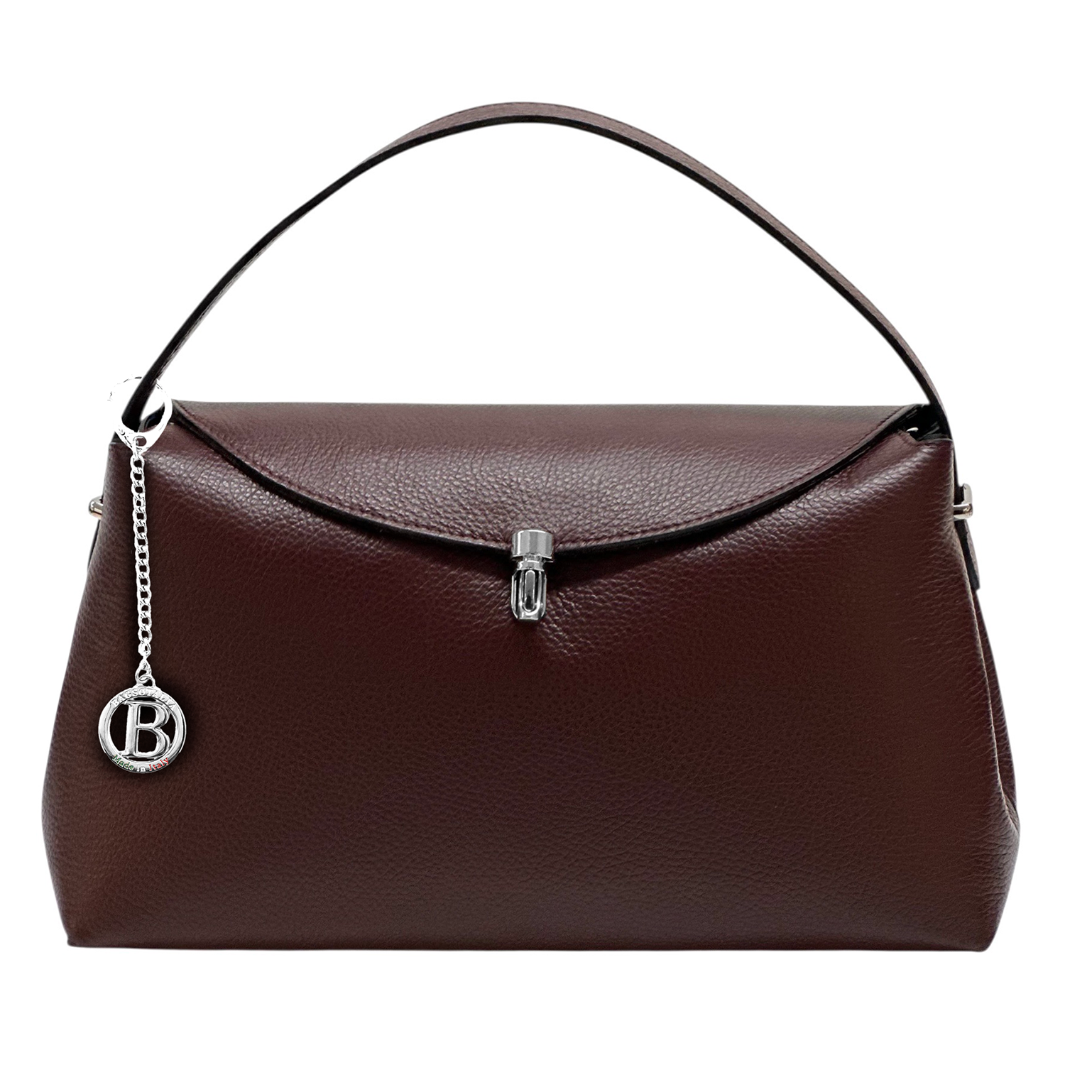 Természetes bőr női táska – bordó