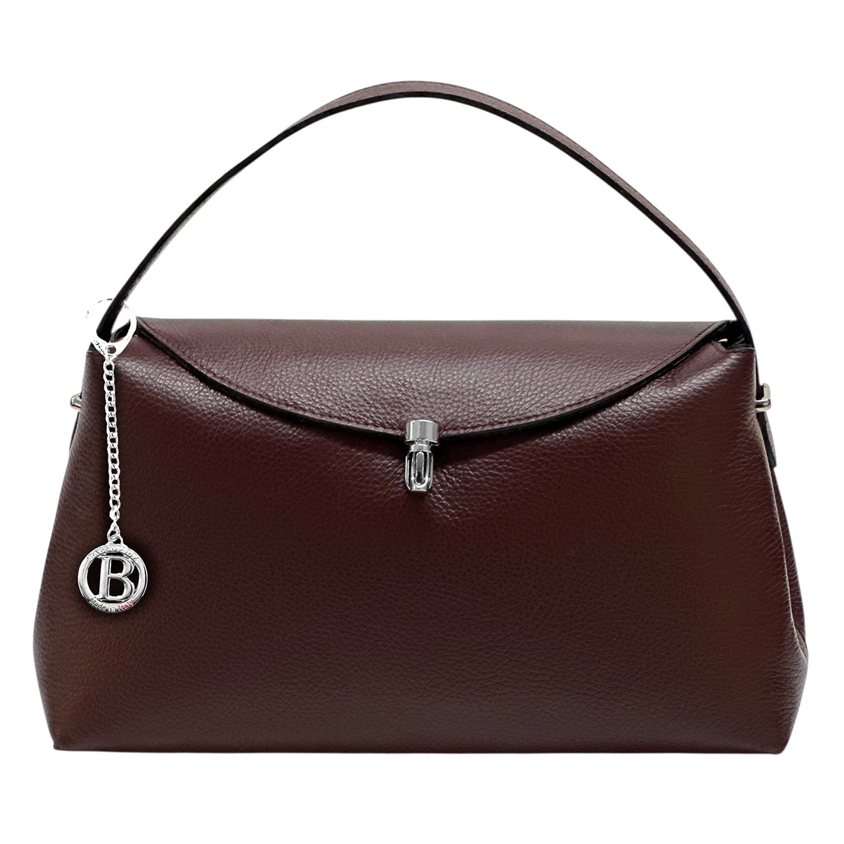 Természetes bőr női táska – bordó