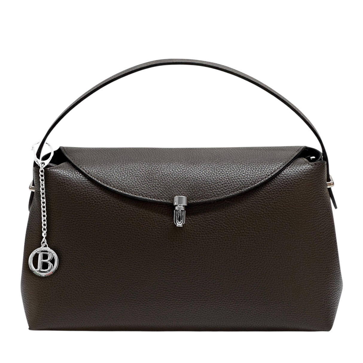 Természetes bőr női táska – sötétbarna