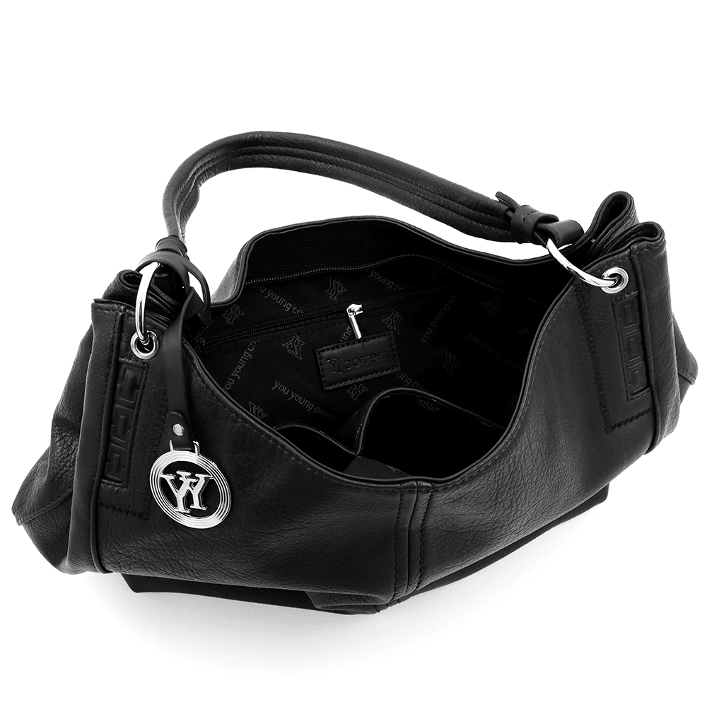 Nagy női táska, Rumi típusú táska - fekete