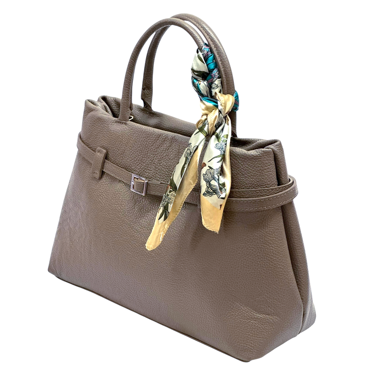 Női táska, természetes bőrből – barna