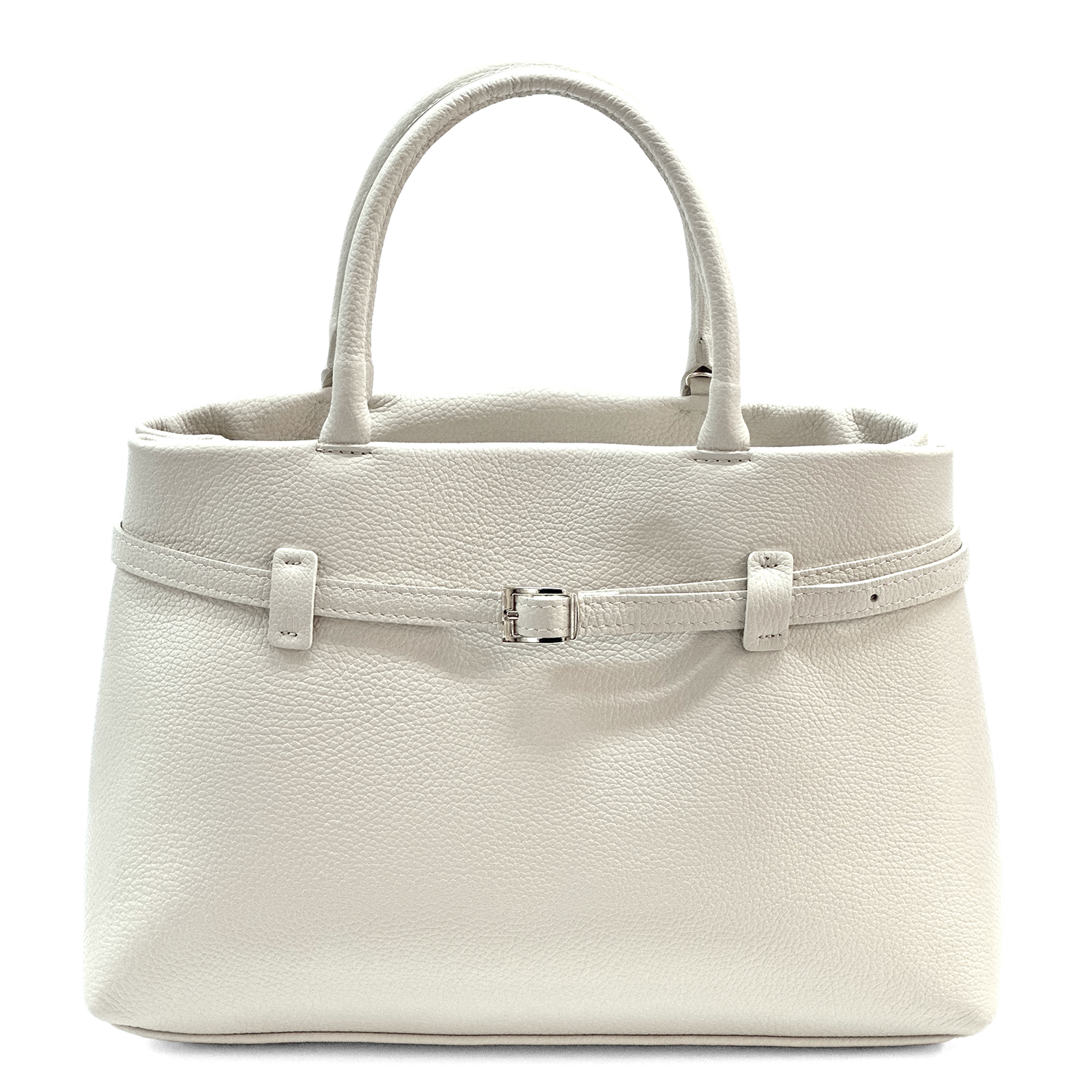 Női táska, természetes bőrből – bézs