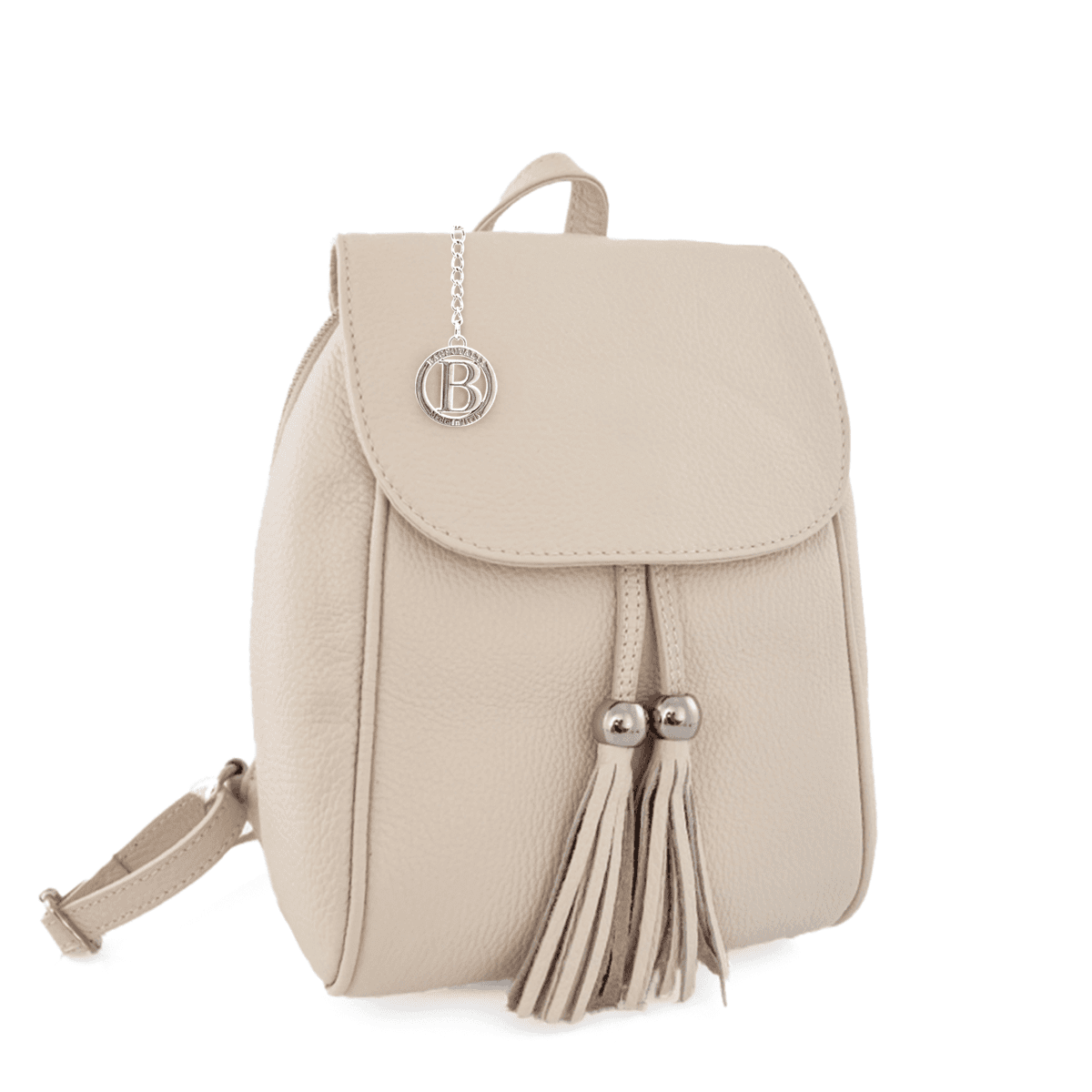 Női hátizsák természetes bőrből Venezia - bézs