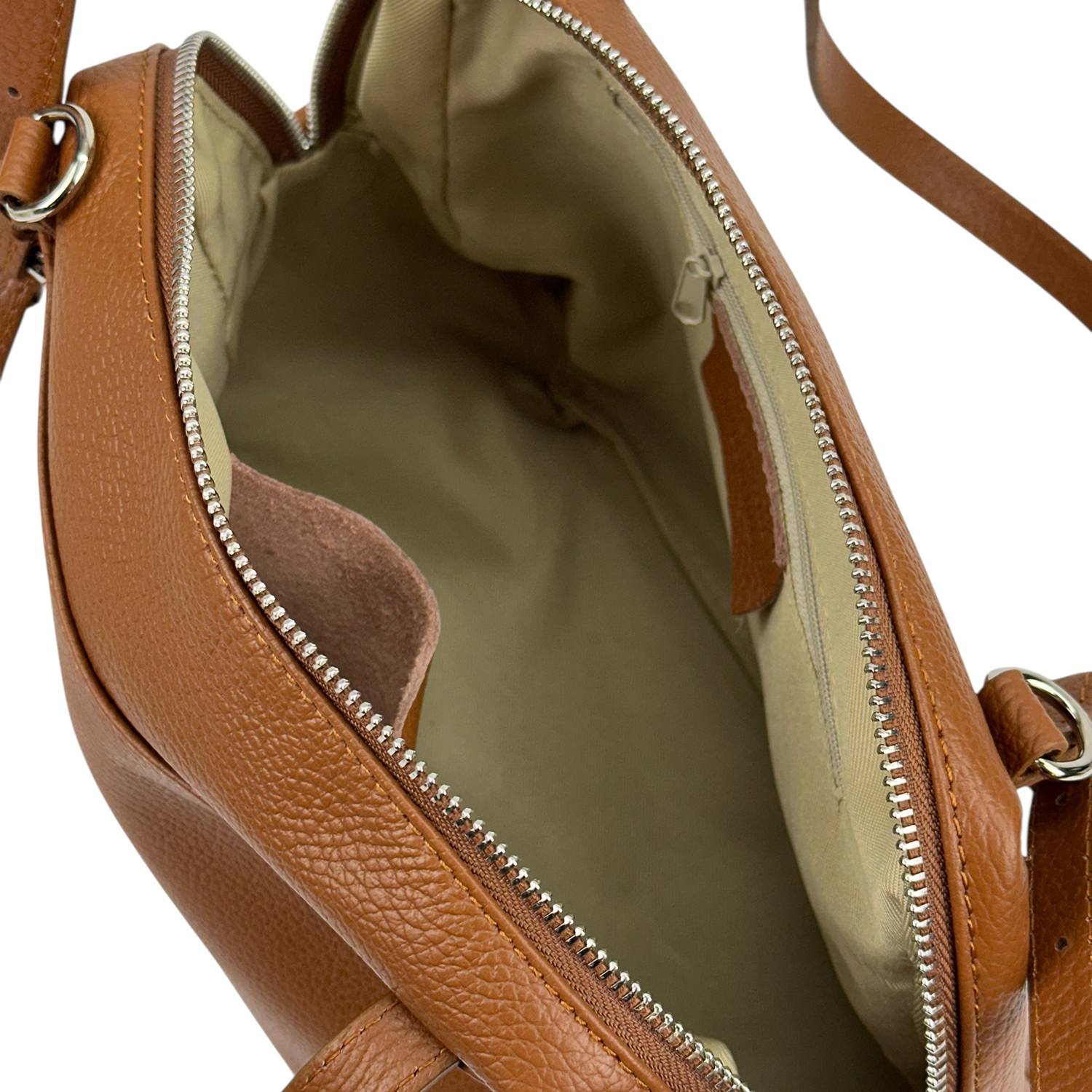 Női táska természetes bőrből – piros