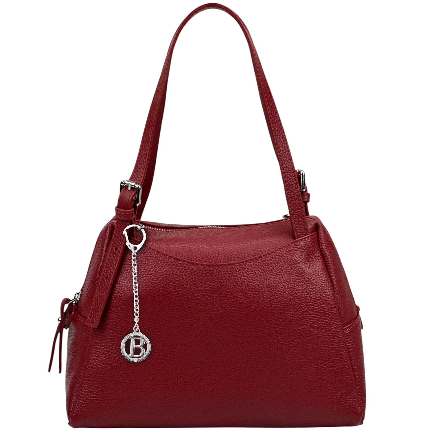 Női táska természetes bőrből – piros