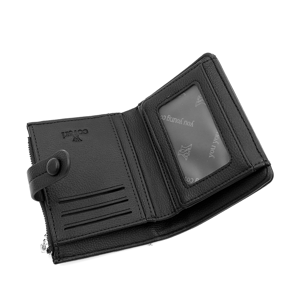 Kompakt női pénztárca – fekete